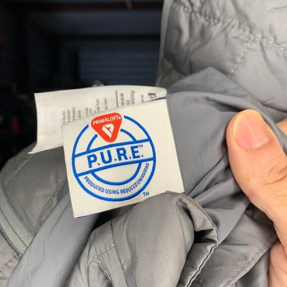 Patagonia Womens Gray Long Sleeve Full-Zip Quilted Puffer Coat Size XS - Picture 5 of 7